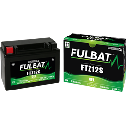 Fulbat battery  FTZ12S GEL  12Volt  Capacity:11Ah  CCA:210Amp  L:150 W:88 H:110   P/N:550637  Polarity: + / -