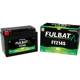 Fulbat battery  FTZ14S GEL  12Volt  Capacity:11.2Ah  CCA:230Amp  L:150 W:88 H:110   P/N:550638  Polarity: + / -