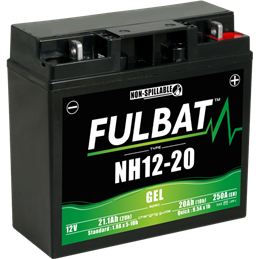 Fulbat battery  NH12-20 GEL (BMW)  12Volt  Capacity:20Ah  CCA:235Amp  L:186 W:82 H:171   P/N:550917  Polarity: - / +