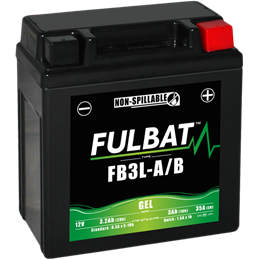 Fulbat battery  FB3L-A/B GEL  12Volt  Capacity:3Ah  CCA:35Amp  L:98 W:56 H:110   P/N:550842  Polarity: -/+