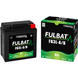 Fulbat battery  FB3L-A/B GEL  12Volt  Capacity:3Ah  CCA:35Amp  L:98 W:56 H:110   P/N:550842  Polarity: -/+