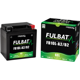 Fulbat battery  FB10L-A2/B2 GEL  12Volt  Capacity:11Ah  CCA:120Amp  L:133 W:90 H:145   P/N:550956  Polarity: -/+