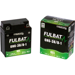 Fulbat battery  6N6-3B/B-1 GEL  6Volt  Capacity:6Ah  CCA:50Amp  L:95 W:55 H:117   P/N:550960  Polarity: - / +