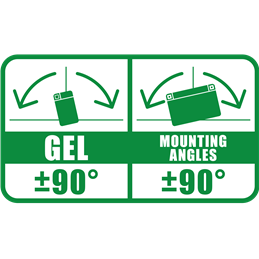 Segway battery  FHD30HL-BS GEL 12Volt  Capacity:32Ah/31,6Ah  CCA:430Amp  L:165 W:130 H:175   P/N:550882  Polarity: - / +