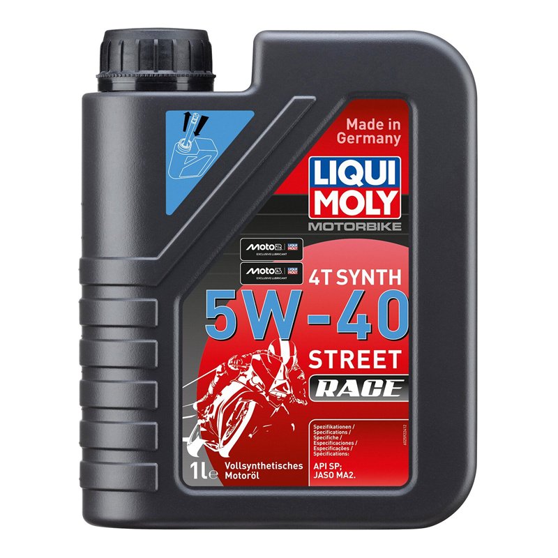 LIQUI MOLY Motorbike 4T Synth 5W-40 Street Race – recommended by Segway Powersports  (1L)