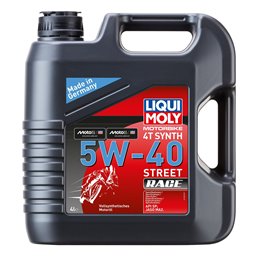 LIQUI MOLY Motorbike 4T Synth 5W-40 Street Race – recommandée par Segway Powersports (4L)